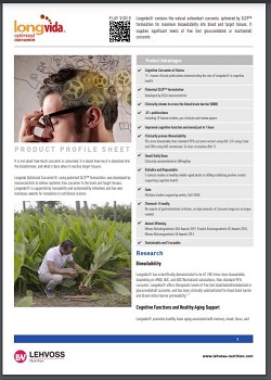 Longvida Product Profile Sheet PDF