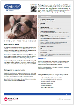 OptiMSM for Pet Health PPS