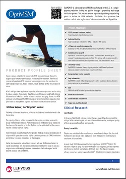 OptiMSM product sheet image